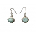 Earring0028-Nice Earring made with Beautiful Turquoise Stone and Silver